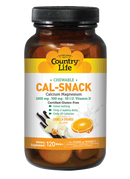 Country Life Cal-Snack Chewable Calcium Magnesium 120 Wafers