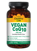 Country Life Vegan CoQ10 100 mg 120 Veg Softgels