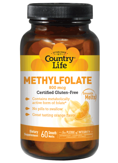 Country Life Methylfolate 800 mcg 60 Smooth melts