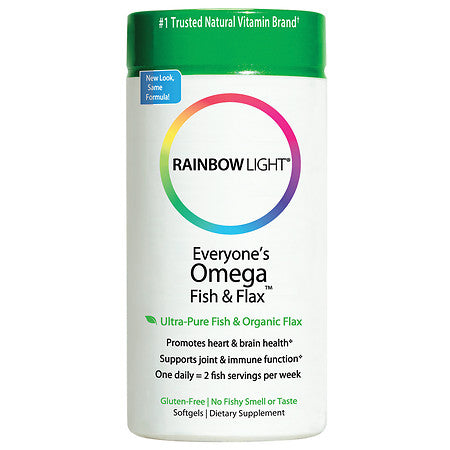 Rainbow Light Everyone's Omega Fish & Flax 60 Softgels