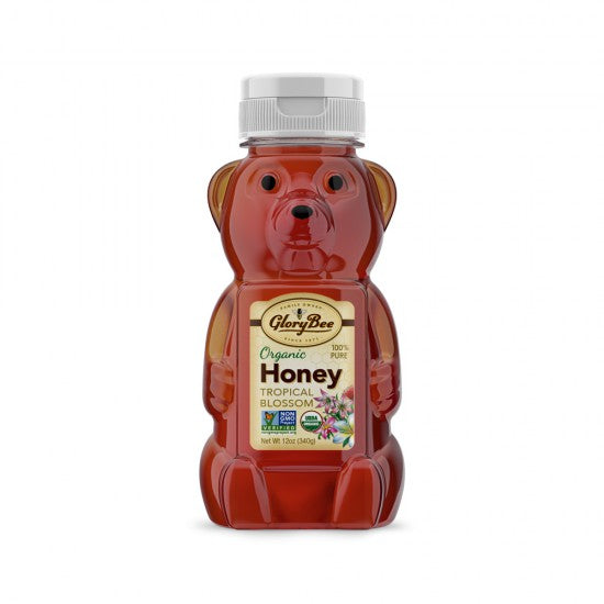 GloryBee Organic Honey Tropical Blossom 12 oz