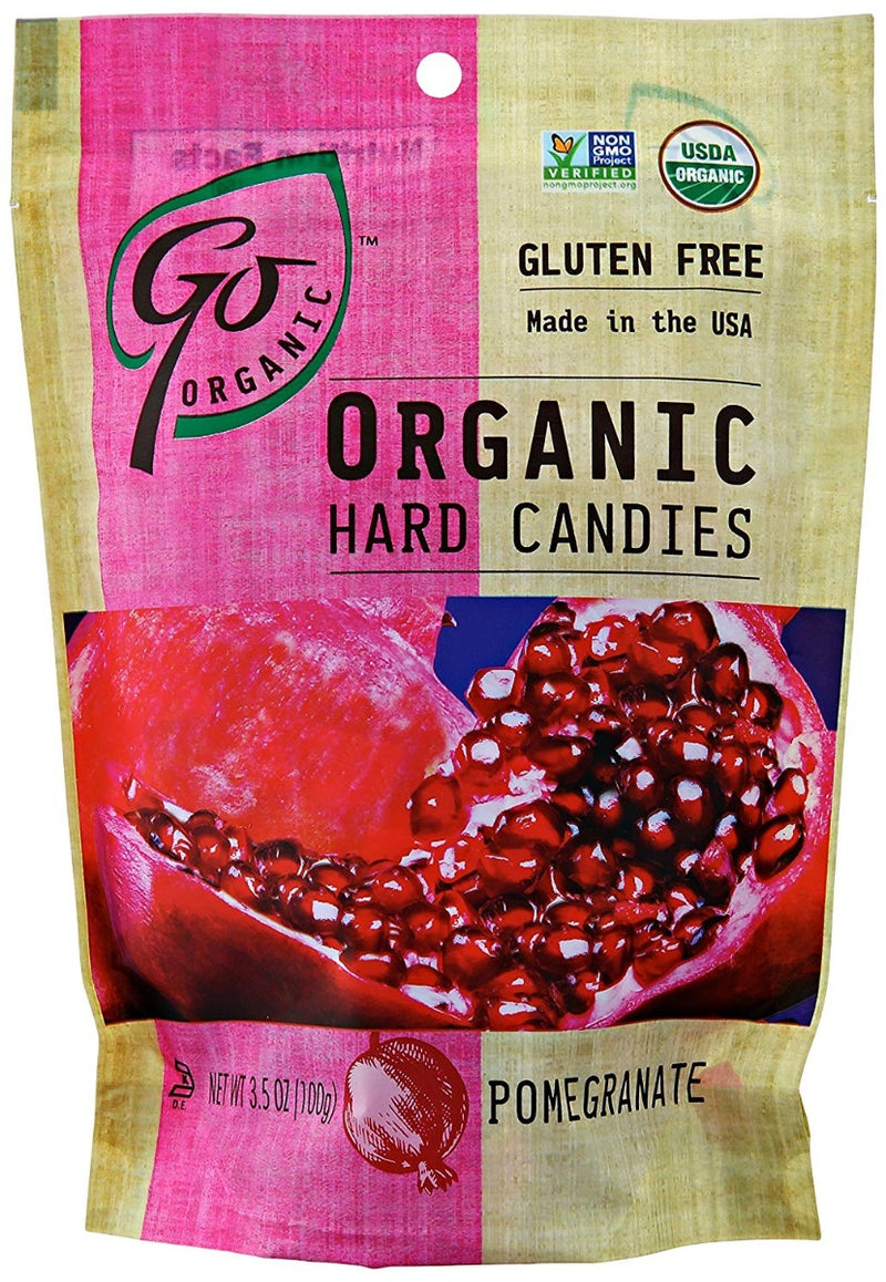 Go Organic Organic Hard Candies Pomegranate 3.5 oz