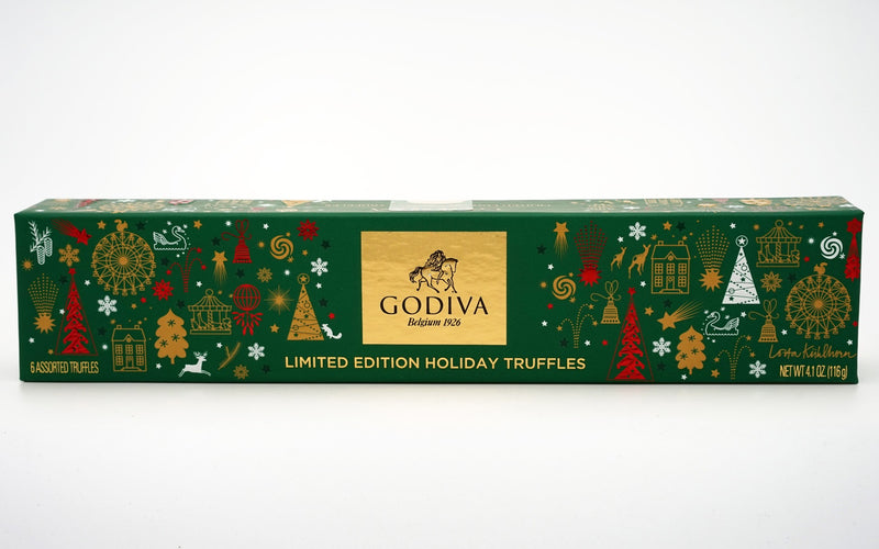 GODIVA Limited Edition Holiday Truffles 6 Piece