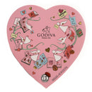 GODIVA Limited Edition Assorted Chocolate Collection Heart Box 14 Piece 6 oz