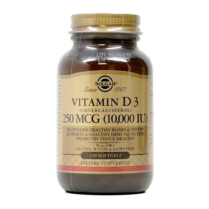 Solgar Vitamin D3 (Cholecalciferol) 10,000 IU 120 Softgels