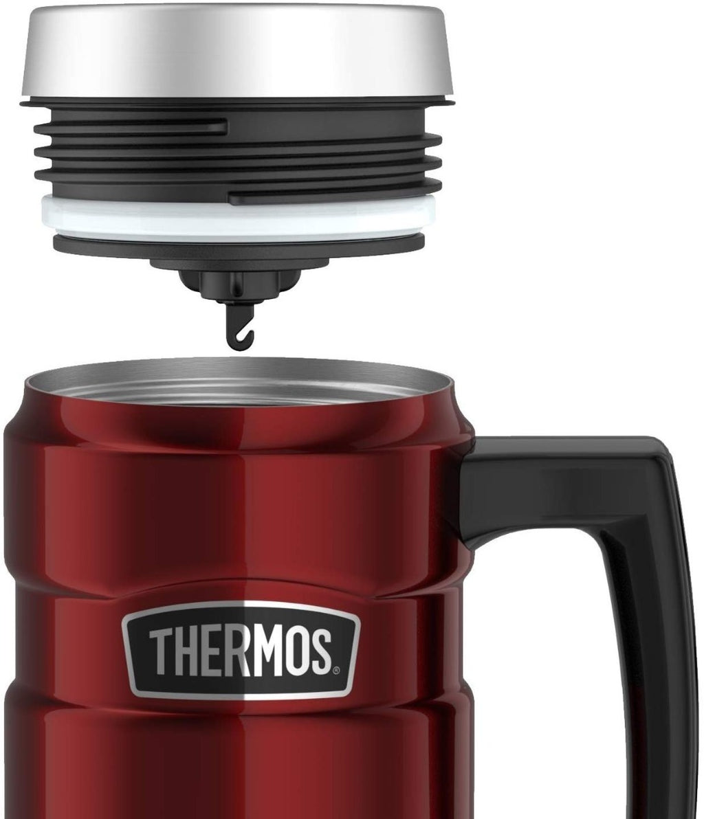 Thermos Stainless King 16 Oz. Matte Red Stainless Steel Travel