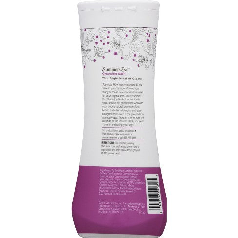 Summers Eve Simply Sensitive Cleansing Wash 15 fl oz