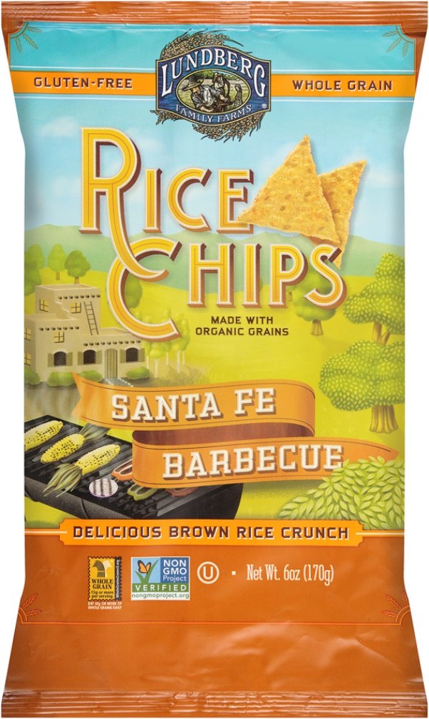 Lundberg Rice Chips Santa fe Barbecue 6 oz