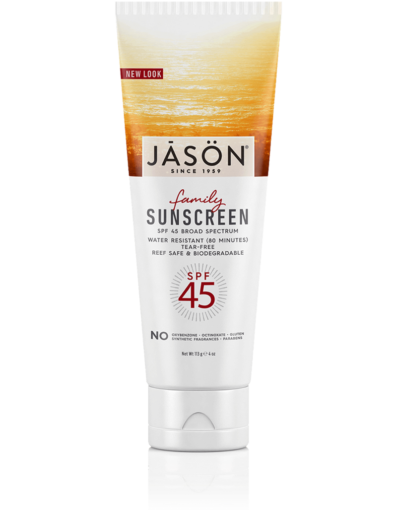 JASON Family Natural Sunscreen Broad Spectrum SPF 45 4 oz