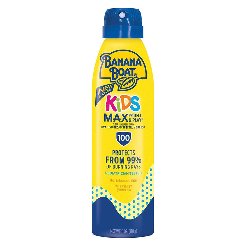 Banana Boat Kids Max Protect & Play Sunscreen Spray SPF 100 6 oz