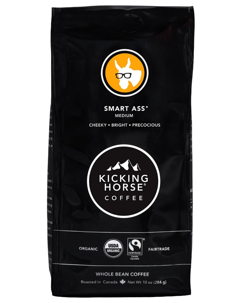 Kicking Horse Smart Ass Medium Whole Bean Coffee 10 oz