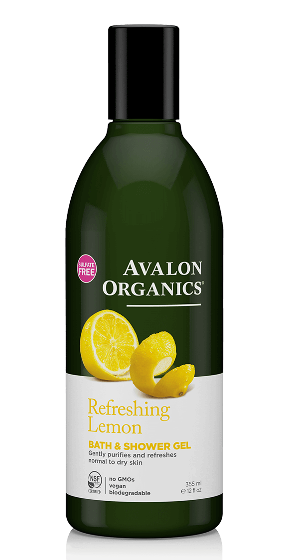 Avalon Organics Bath & Shower Gel Lemon 12 fl oz