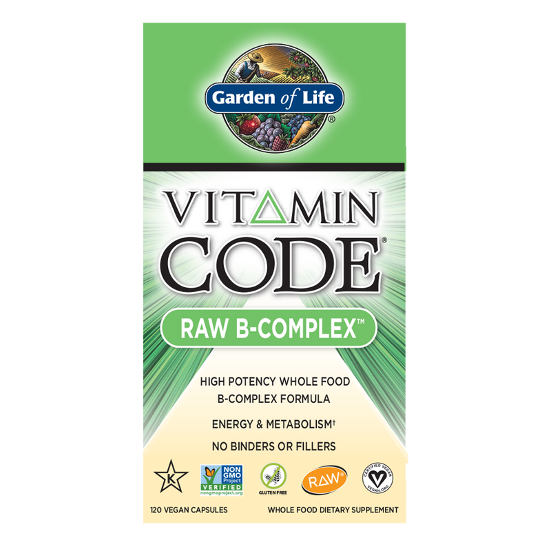 Garden of Life Vitamin Code Raw B-Complex 120 Veg Capsules