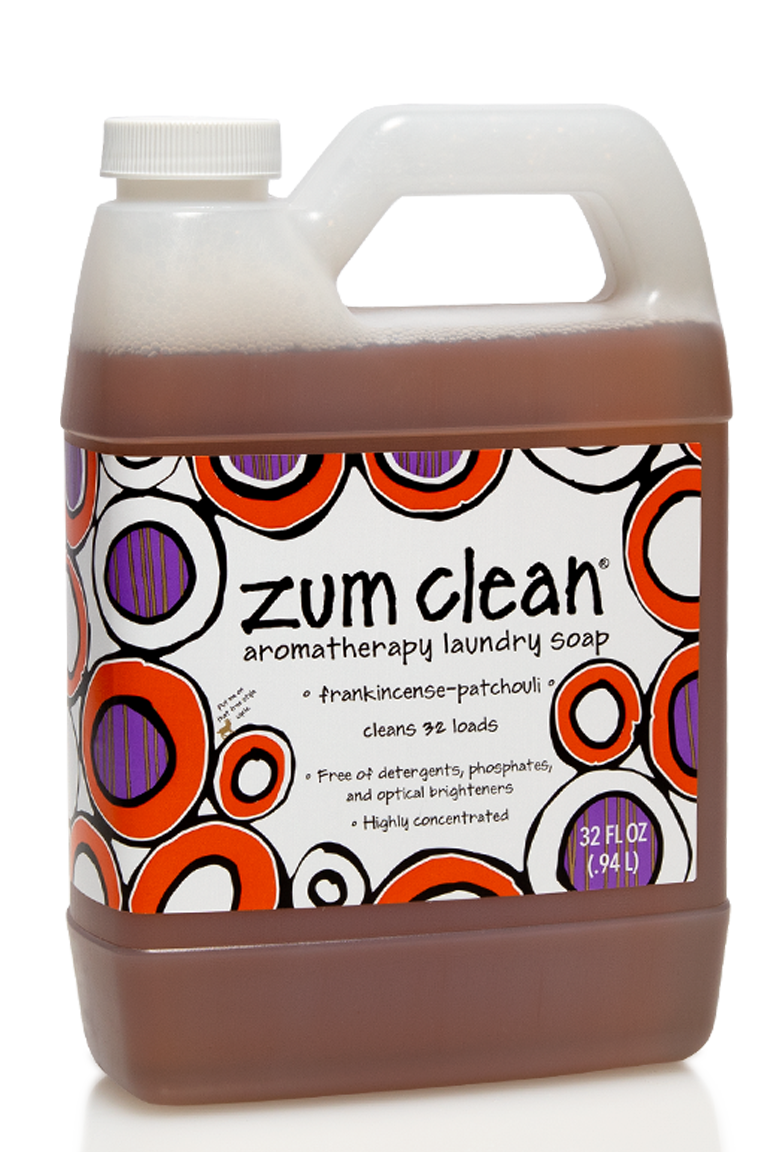 Indigo Wild Zum Clean Aromatherapy Laundry Soap Frankincense Patchouli 32 fl oz