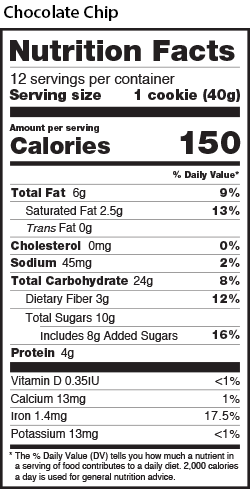 Hollywood The Hollywood Cookie diet Chocolate Chip 16.93 oz