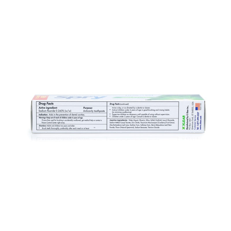 Xlear Spry Xylitol Anti-Cavity Toothpaste Spearmint 5 oz