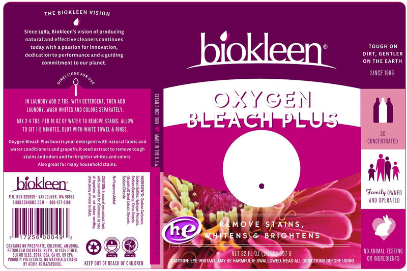 Biokleen Oxygen Bleach Plus 32 fl oz