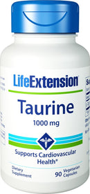 Life Extension Taurine 1,000 mg 90 Veg Capsules