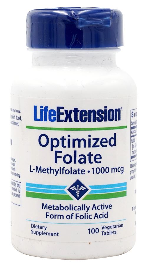 Life Extension Optimized Folate 100 Veg Tablets