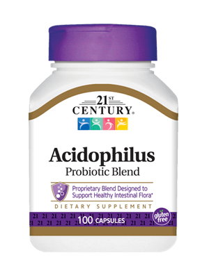 21st Century Acidophilus Probiotic Blend 100 Capsules