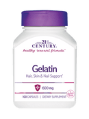 21st Century Gelatin 600 mg 100 Capsules