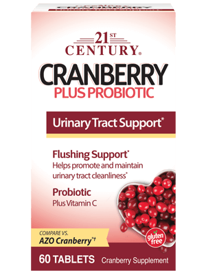 21st Century Cranberry Plus Probiotic 60 Tablets