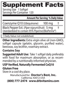 Doctor's Best HIgh Absorption CoQ10 with BioPerine 100 mg 120 Softgels