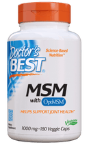 Doctor's BEST MSM with OptiMSM 1,000 mg 180 Veg Capsules