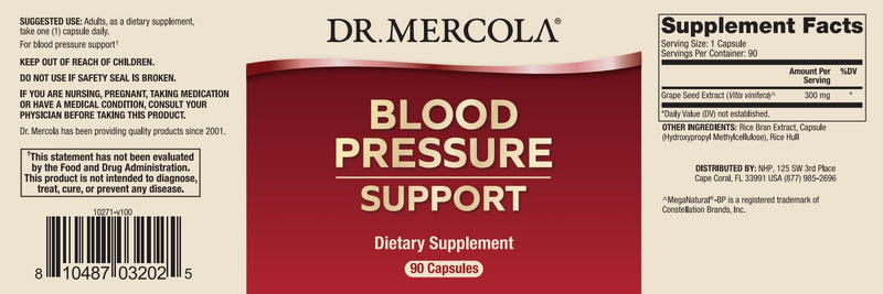 Dr. Mercola Blood Pressure Support 90 Capsules