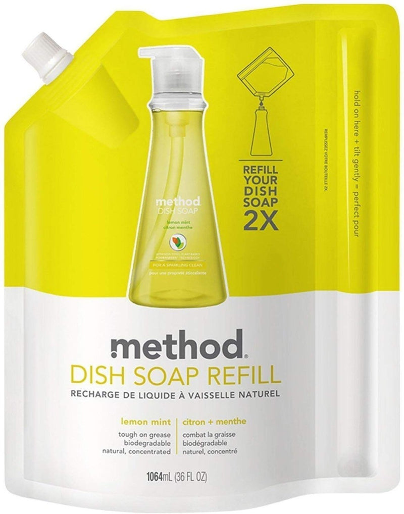 Method Dish Soap Refill Lemon Mint 36 oz