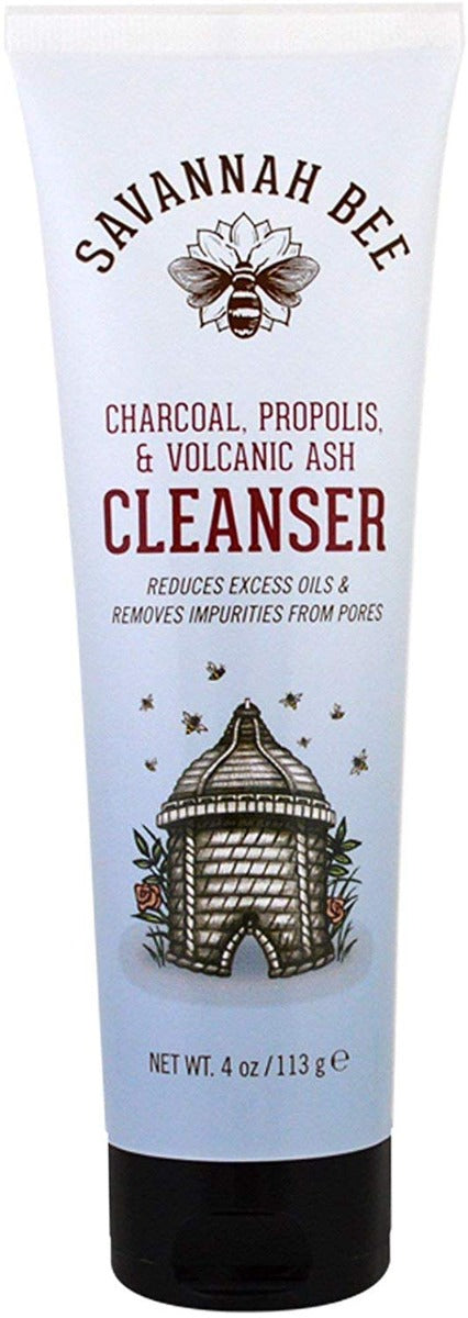 Savannah Bee Charcoal Propolis & Volcanic Ash Cleanser 4 oz