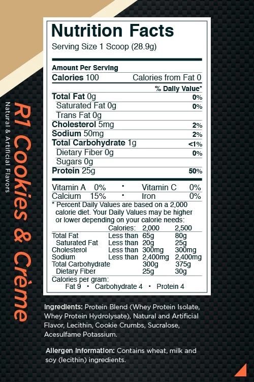 Rule One R1 Protein Cookies & Creme 4.89 lb