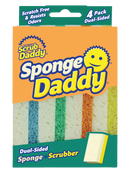 Scrub Daddy Sponge Daddy Dual-Sided Sponge and Scrubber 4 Pack