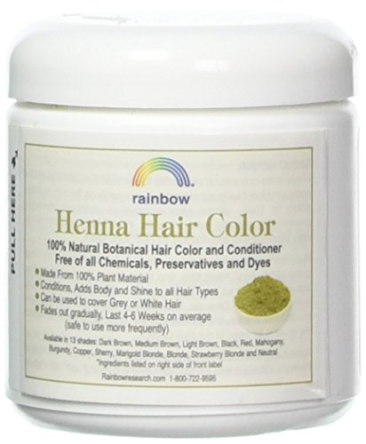 Rainbow Research Henna Hair Color and Conditioner Medium Brown (Chestnut) 4 oz