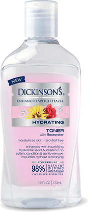 Dickinson's Enhanced Witch Hazel Hydrating Toner Rose Water 16 fl oz