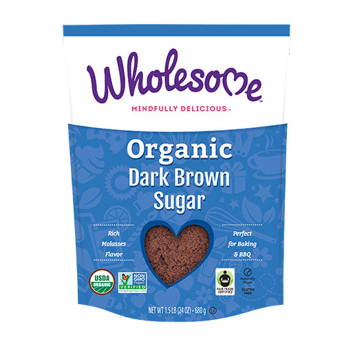 Wholesome Organic Dark Brown Sugar 24 oz