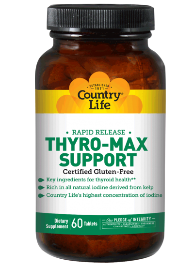 Country Life Thyro-Max Support Rapid Release 60 Tablets