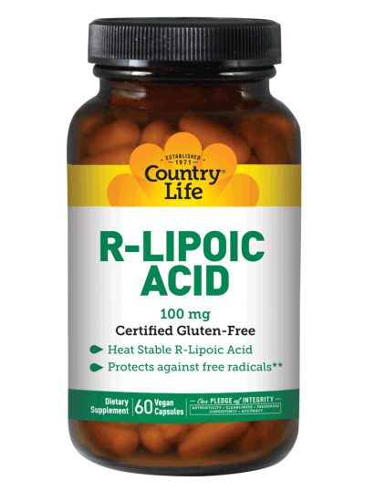 Country Life R-Lipoic Acid 100 mg 60 Veg Capsules