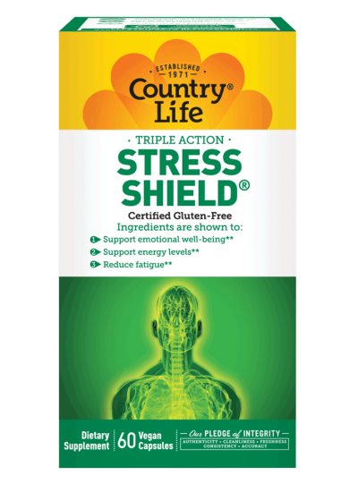 Country Life Stress Shield 60 Veg Capsules