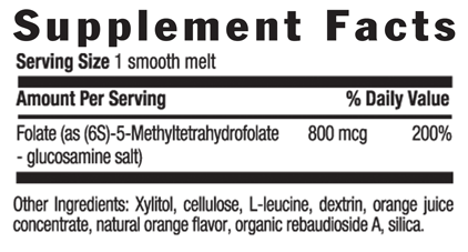 Country Life Methylfolate 800 mcg 60 Smooth melts