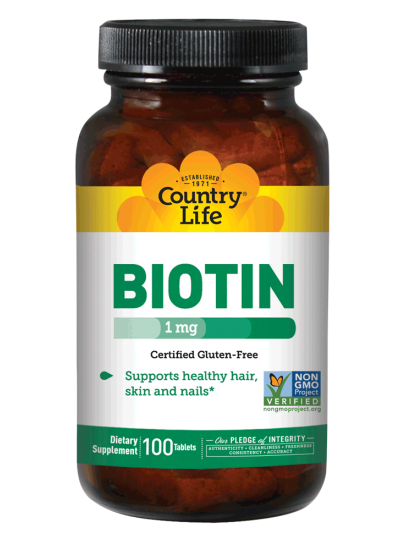Country Life Biotin 1,000 mcg 100 Tablets