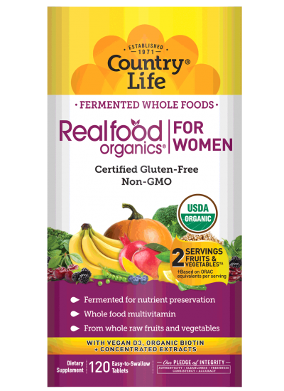 Country Life RealFood Organics® For Women 120 Tablets