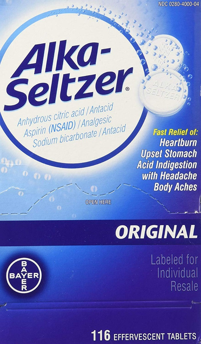Bayer Alka-Seltzer Original 116 Tablets