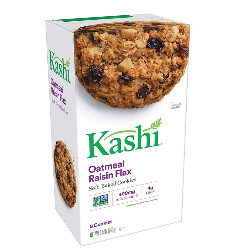 Kashi Soft Baked Cookies Oatmeal Raisin Flax 8 Cookies