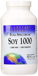 Planetary Herbals Soy 1,000 Full Spectrum 1,000 mg 240 Tablets