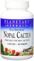 Planetary Herbals Nopal Cactus Full Spectrum 1,000 mg 60 Tablets