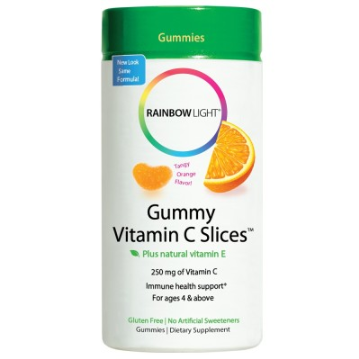 Rainbow Light Gummy Vitamin C Slices Tangy Orange Flavor 90 Gummies
