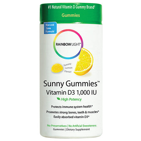 Rainbow Light Vitamin D3 Sunny Gummies 1,000 IU 50 Gummies