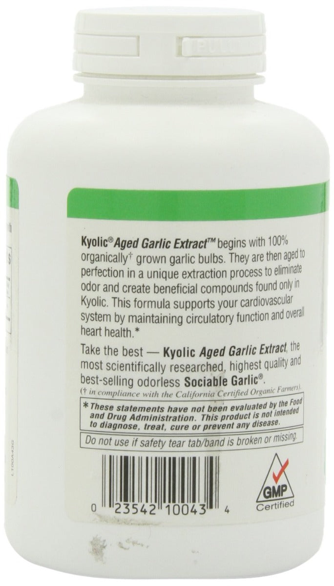 Kyolic Aged Garlic Extract Formula 100 300 Capsules