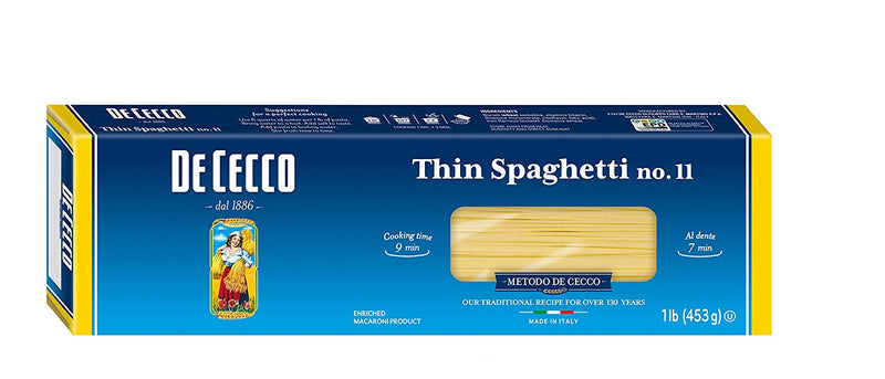 De Cecco Thin Spaghetti No.11 1 lb